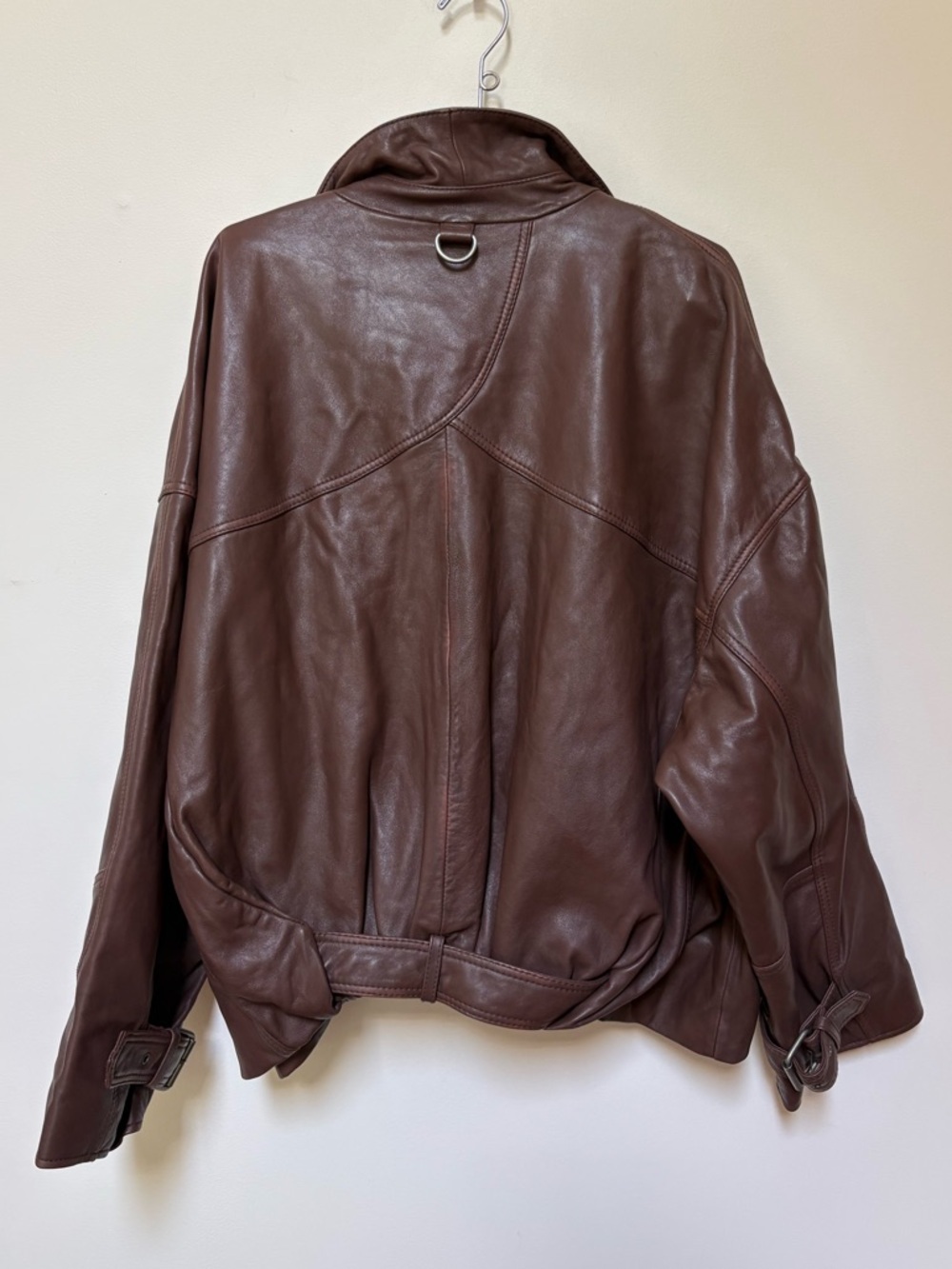 NWOT Free People We The Free Sonny Leather Pullover Jacket Size Large - Picture 11 of 16